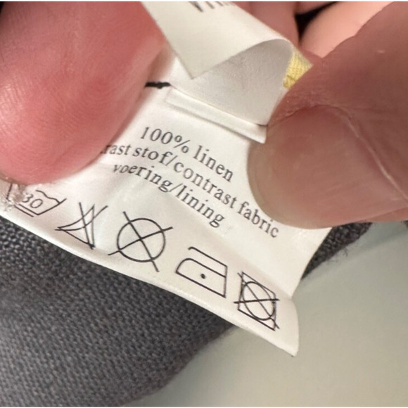 Sao Paulo Womens 8 100% Linen Blazer Jacket Blue Casual Pockets One Button A40 - Picture 4 of 7